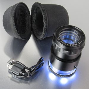 10X White LED Lighted USB Rechargeable Loupe