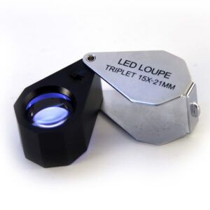10X, 15X, 20X, or 30X White LED Lighted Jewelry Loupe